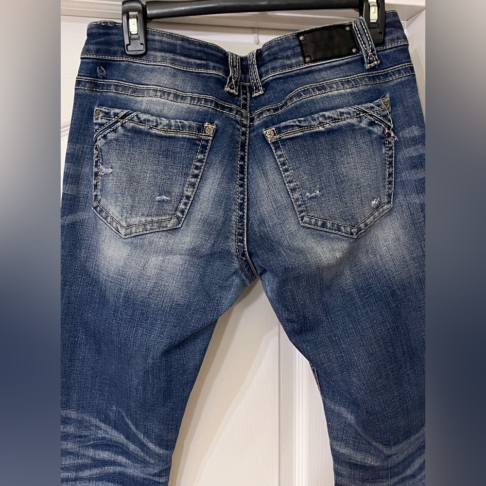 Buckle Black Fit No.53 Women’s 28x32 Skinny Ripped Distressed Jeans - Picture 5 of 8
